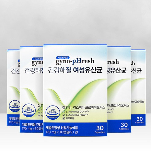 [OKㅣ강추] [본사]질유산균 리스펙타 프로바이오틱스 지노프레쉬 건강해질 여성유산균 5개월분 30정, 5개 [OKNOWㅣ추천상품]