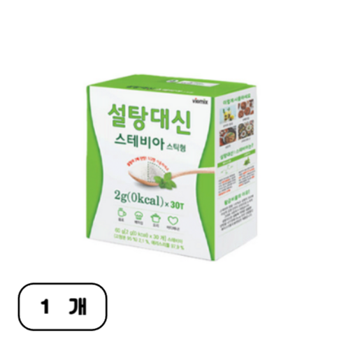 설탕대신 스테비아 스틱형, 60g, 1개