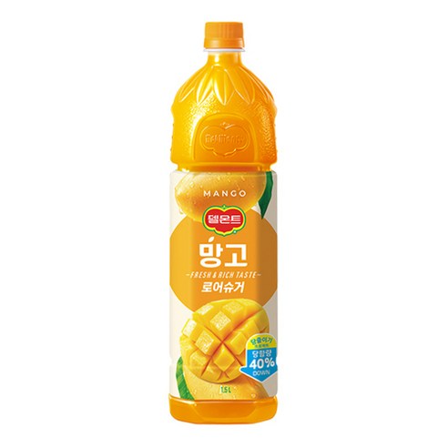 롯데칠성음료 델몬트 망고 로어슈거 1.5L*6개, 6개, 1.5L