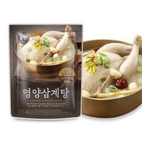 신세계 올반 영양삼계탕 900g, 2개