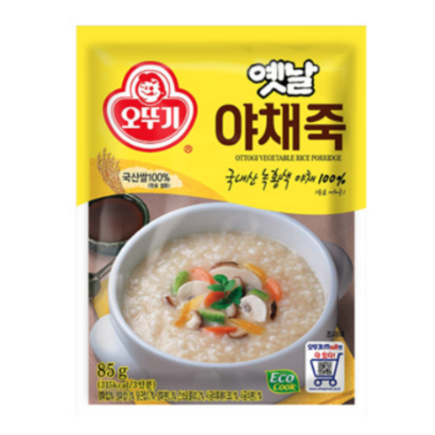 오뚜기 야채죽 1개 85g, 3개