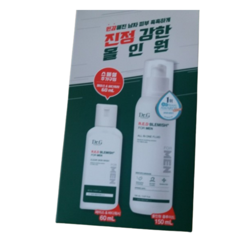 닥터지 레드 블레미쉬 포맨 올인원 플루이드 150ml + 클리어 스킨 워시 60ml, 210ml, 1세트