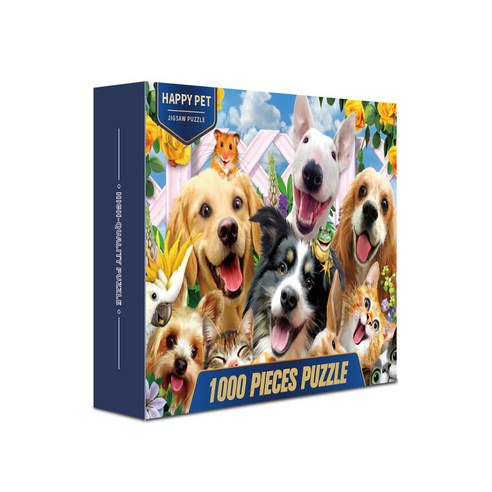 퍼즐클래스 1000피스 직소퍼즐 4종, Happy pet