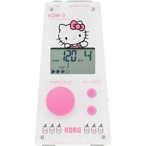 KORG 코르그 KDM-3-KT 헬로 키티 디지털 메트로놈 박자기 일본 발매 코르그kdm3