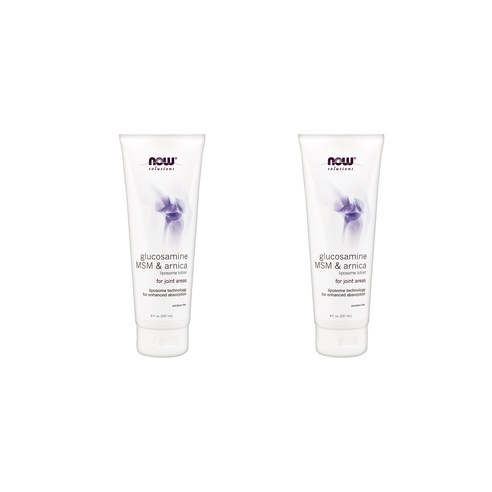 나우푸드 글루코사민 MSM & 아르니카 리포솜 로션, 237ml, 2개