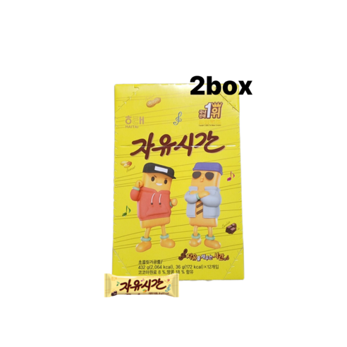 무료배송 해태 자유시간 432g(36g x12개입) 2각 박스안심포장 초코바