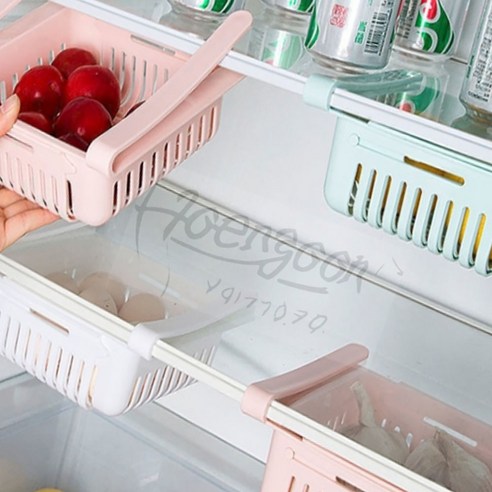 냉장고 클립선반 서랍형냉장고수납트레이, 화이트