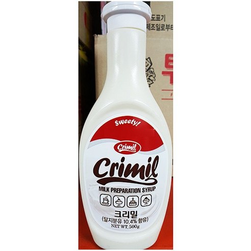 업소용 빙수 분식점 식자재 재료 연유 크리밀 500g, 1개