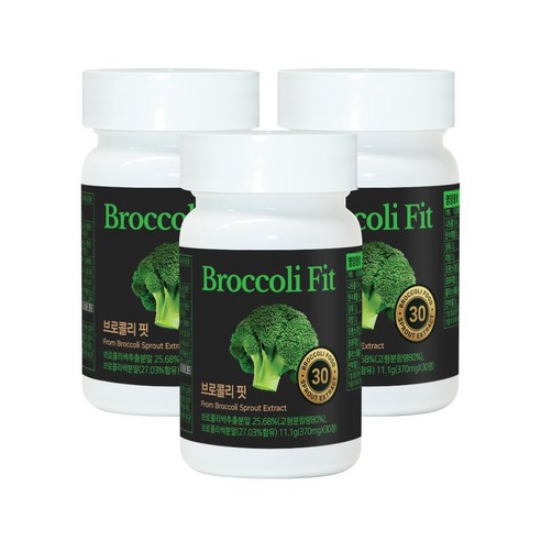 브로콜리 핏 30정 설포라판 신선초분말 새싹 추출물 370mg