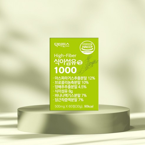 닥터민스 식이섬유정1000, 1개, 60정