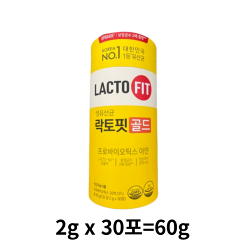 종근당건강 락토핏 생유산균 골드, 60g, 1개