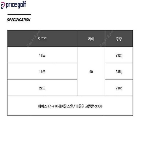 고품질 소재와 기술력으로 안정적인 스윙 제공