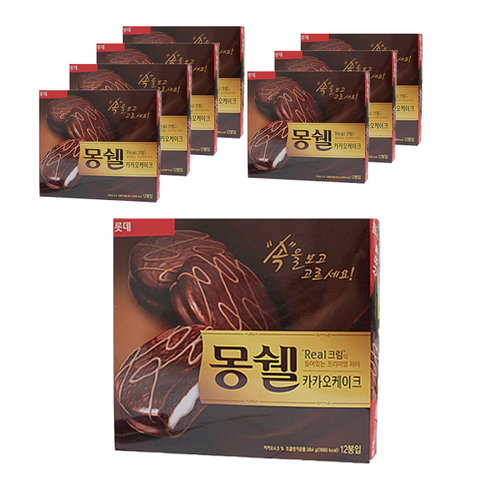 롯데제과 몽쉘 카카오케이크, 384g, 8개