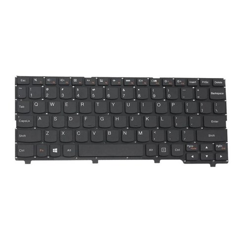 컴퓨터/데스크탑/PC/노트북 Ideapad 100 100S-11IBY용 슬림 키보드 미국 레이아웃, 290x150x5mm, 플라스틱, 블랙