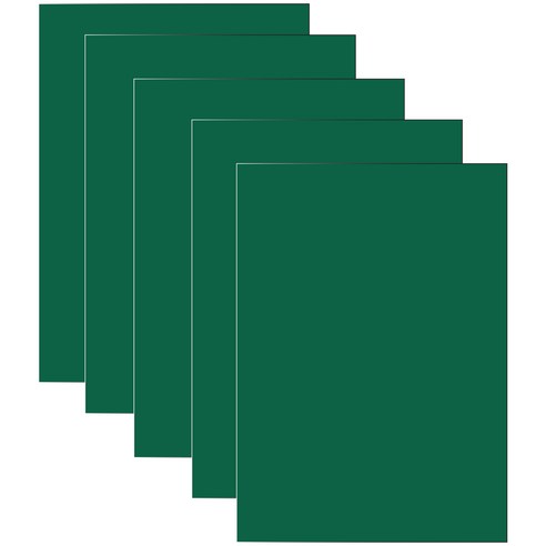 다한진 컬러 포맥스판 A3(297mm*420mm*3T) 두께3mm 교재용 미술용 DIY용, 5개, 녹색