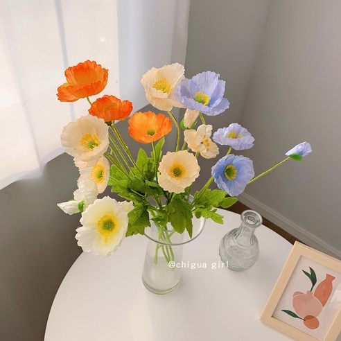 DFMEI 인사이드 꽃다발 가짜 화우미인 방 꾸미기 피크닉 포토도구 펜션소프트룩, 색깔1, {"크기":"하나"}