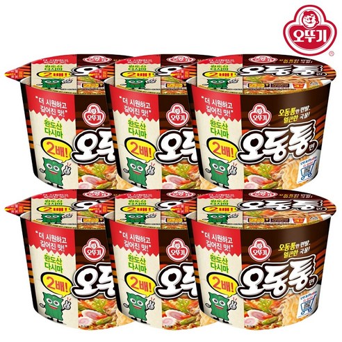 오뚜기 오동통면 용기, 6개