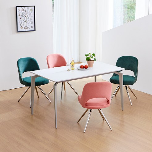 위메종 데이브 지니 양면 포세린 세라믹 4인용 식탁세트: 예술과 실용의 조화가 깃든 공간 창조 위메종4인용식탁세트