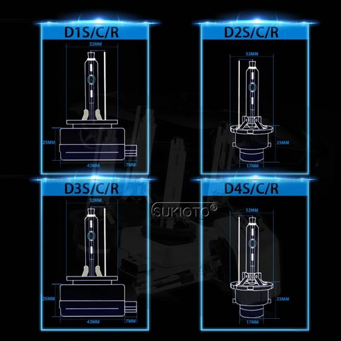 자동차전조등 자동차헤드라이트 SUKIOTO 제논 HID 헤드라이트 전구 55W D2S 6000K 35W D1S 5000K 라이트 4300K D3S 10000K D4S 8000K D, 78.55W 10000 KD4S