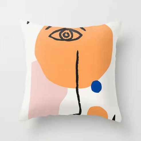 KORELAN ins 스타일쿠션 베개 자동차 쿠션 소파 쿠션 낮잠 베개 귀여운 쿠션, 40cm*40cm( 베갯잇+베개심), 7