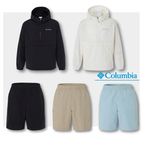 뜻밖의 득템! 가볍고 스타일리시한 콜롬비아 아노락 바람막이 상하복 후기 컬럼비아바람막이