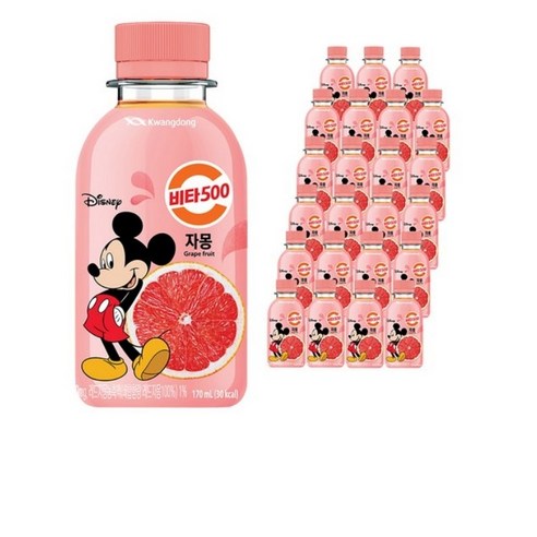 비타500 자몽, 24개, 170ml