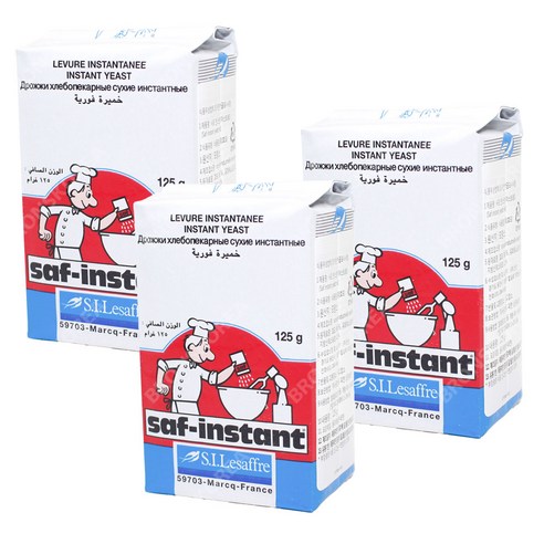사프 인스탄트 이스트 레드 125g 3개 인스턴트, 125g, 3개