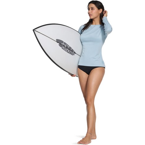 테슬라 휴양지룩 긴팔 베이직 스윔셔츠 TM-FSS44