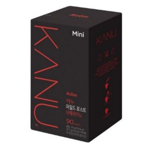 카누 콜롬비아 블렌드 마일드 로스트 아메리카노 0.9g 원두커피믹스, 90개입, 3개
