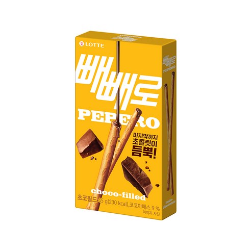 롯데제과 초코필드 빼빼로 45g, 1개 롯데제과 초코필드 빼빼로 45g, 1개
