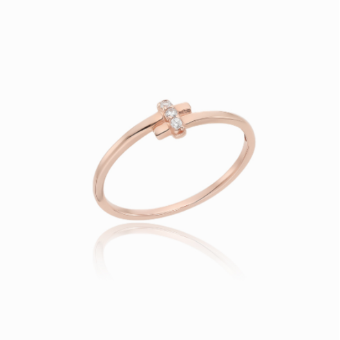 [로이드 괴정점] 크로스 링 포인트 10K 반지 LRT22034T