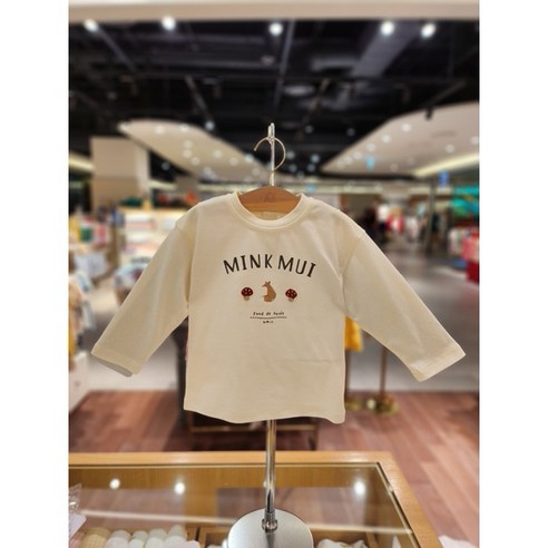 minkmui 밍크뮤 23FW (IV)33A1533001포포그래식티셔츠 맨투맨 티 (33A1533001000)