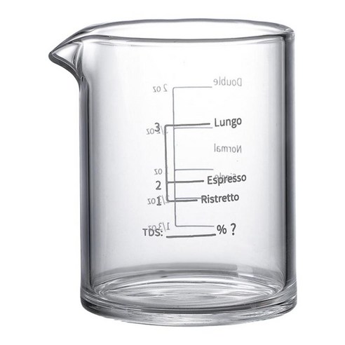 테킬라 측정용 투명 유리 에스프레소 샷 글라스 측정 컵 3.38 oz 100ML, 맑은, 7x5cm
