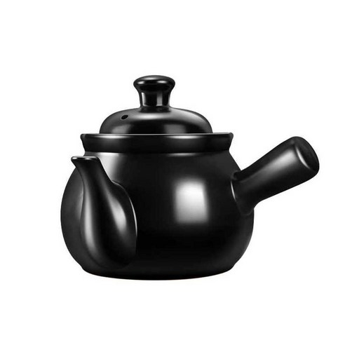 도자기약탕기 약재실 탕전용품 달인 전통 뚝배기 중탕, 화이트 2.1L