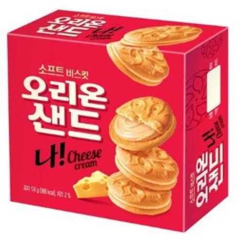 오리온 나 샌드과자, 77g, 24개