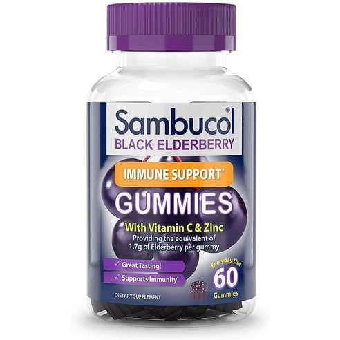 삼부콜 블랙 엘더베리 구미 60젤리, 사은품 증정!