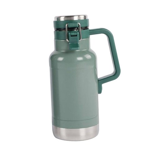 찬 뜨거운 고전적인 진공에 의하여 격리되는 넓은 입 병 스테인리스 찻잔 남비, 녹색, 946ml, 304 스테인레스 스틸