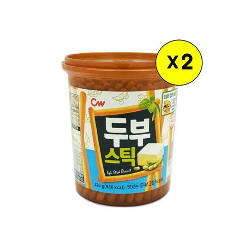청우제과 두부스틱, 220g, 2개
