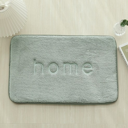 HOME & LIVING 메모리폼 발매트, 40cm*60cm, 민트그레이, 1개