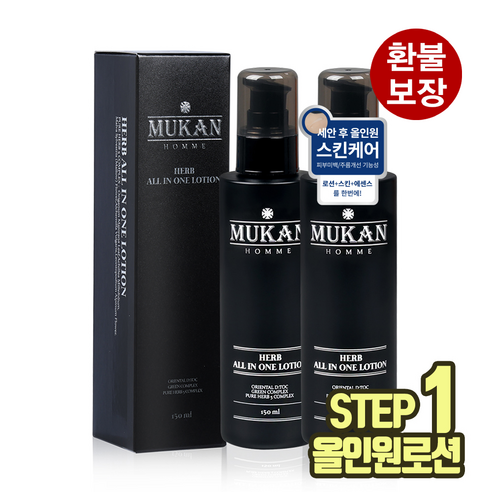 무칸 옴므 허브 올인원 로션, 150ml, 1개