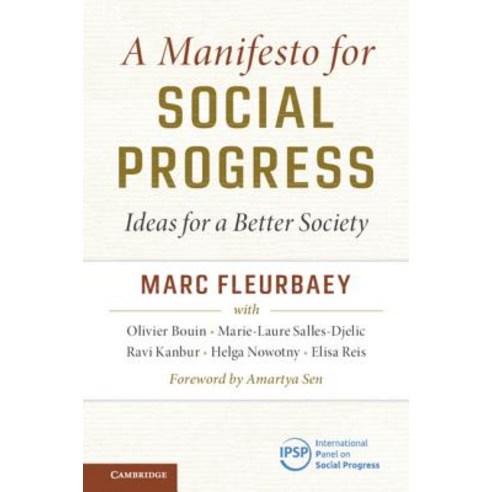 (영문도서) A Manifesto for Social Progress: Ideas for a Better Society Hardcover, Cambridge University Press, English, 9781108424783