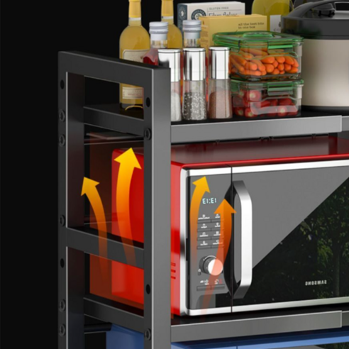 전자레인지 선반으로 부엌 공간을 극대화하고 조리 경험 향상