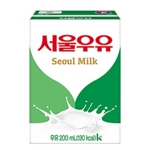 서울우유 멸균 흰우유, 200ml, 48개