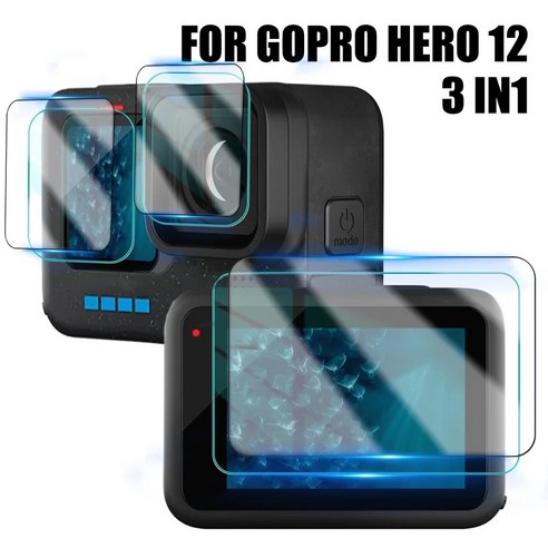 Go pro Hero 12 glass screen protector 고프로 히어로 12 액션캠 액정보호필름, 1개, Front Display