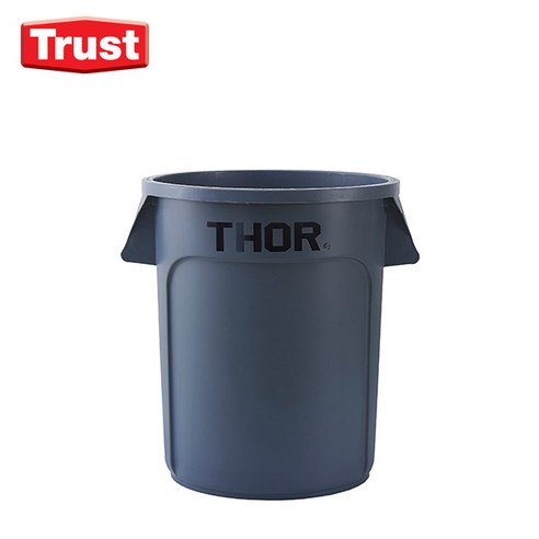 트러스트 Thor 토르 원형 컨테이너 플라스틱 용기 38L(바디만), 1개, 노랑