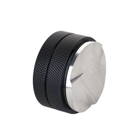 엘빈스 스테인리스 스틸 높이 조절 가능 3엽 템퍼 51mm, 1개, 블랙