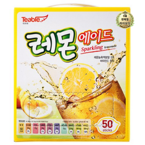 라이브잇 희창티브레레몬에이드, 2개, 50개입, 750g