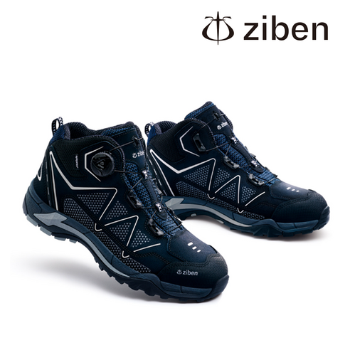 지벤 ZB-171S 다이얼 안전화 남여공용, NAVY, 285