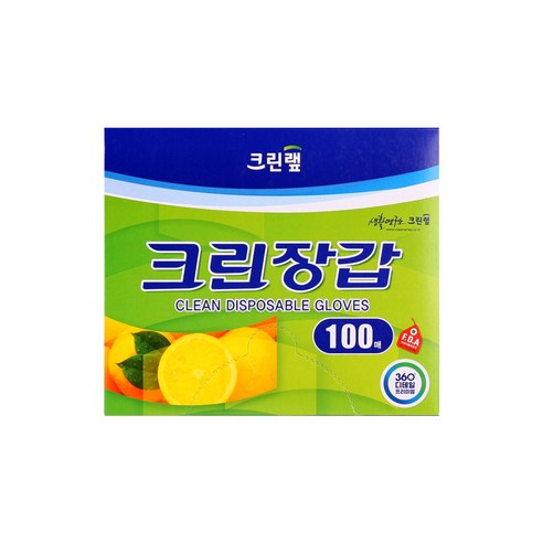 크린랲 크린장갑 100매, 100매입, 4개