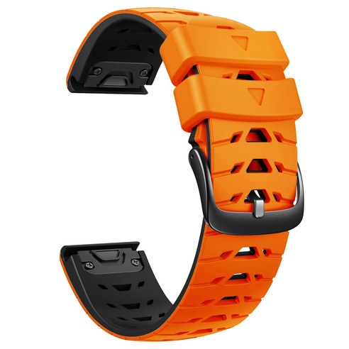 Garmin Epix MARQ 시계대 고품질 실리콘 2 색 손목 밴드 가민 Quick Fit 22mm 스트랩, #2